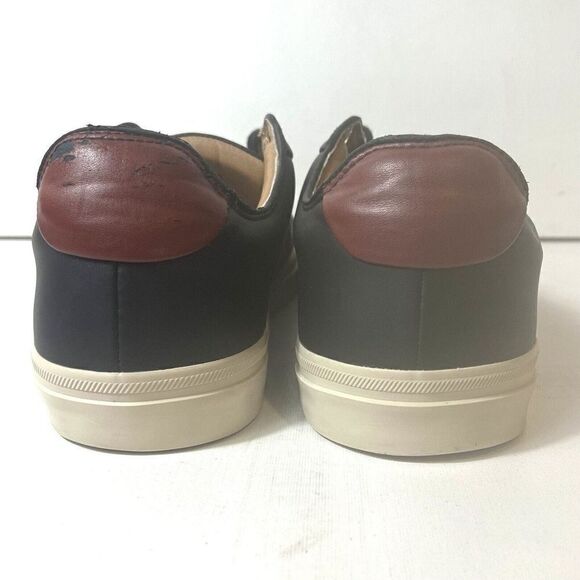 Zara Man Black Faux Leather Round Toe Lace Up Casual Sneaker Shoe Sz US 10 EU 43 - Picture 9 of 12